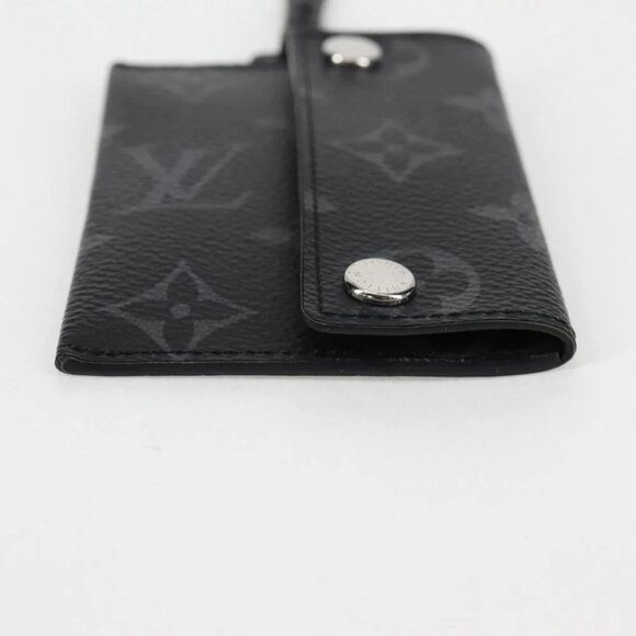 LOUIS VUITTON Monogram Eclipse Porte Cartes On Strap - Picture 8 of 16